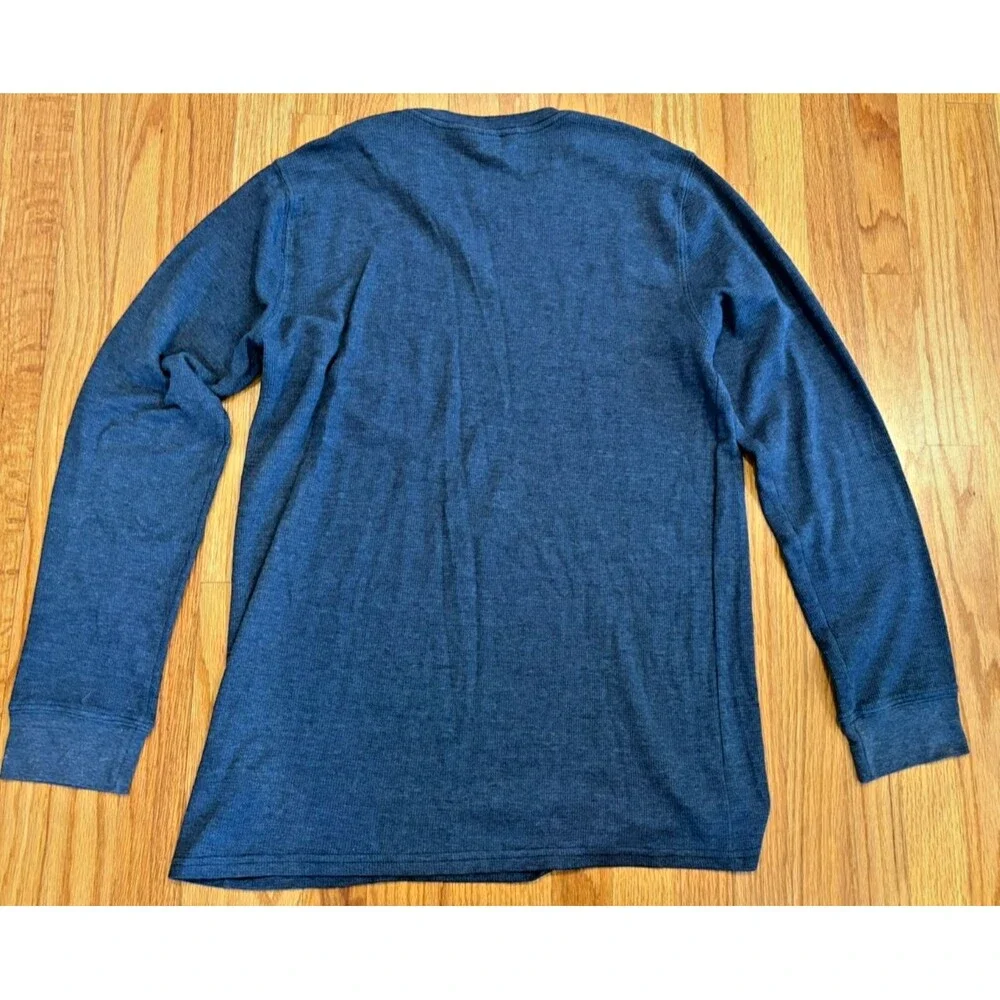 Oakley Shirt Men's 2XL XXL  Long Sleeve Tee T-Shirt Gray Blue Cotton Polyester - Picture 2 of 10